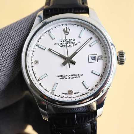 白壳 金壳 2024新款劳力士rolex 实拍图 商务系列，全表采用316L精钢，高档大气！316L精钢打造完美多边形弧度表壳！搭配进口蓝宝石玻璃，意大利防水皮 - 点击图像关闭