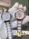 白 金380香奈儿－Chanel女神必备石英腕表 进口石英-3针机芯蓝宝石玻璃镜面316精钢镶钻表壳精钢结合陶瓷表带直径30Mm 厚度10Mm