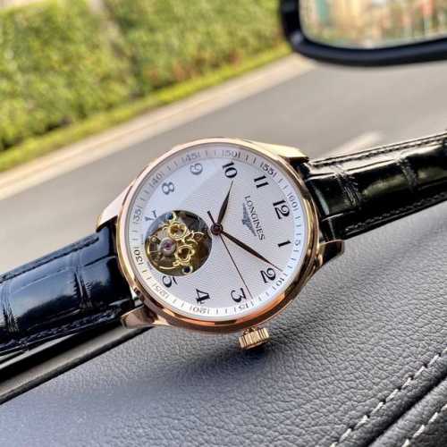 2025秋季，名匠最新陀飞轮 浪琴-Longines 精品男士腕表多功能设计，尊贵大气，绅士风范，卓越品质，热卖全城。采用全自动机械机芯，顶级316精钢表壳，进