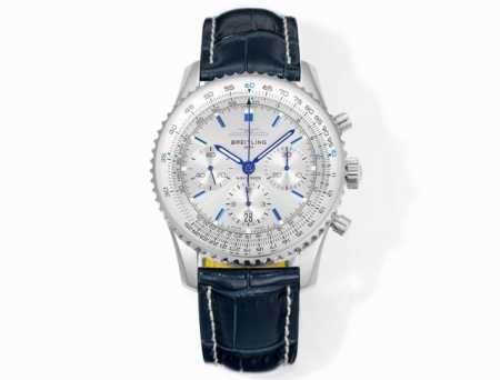 Bls出品：百年灵全新航空计时腕表 Navitimer 问世70周年，百年灵以大胆色彩焕新演绎经典腕表。尺寸43Mm，迭代款无疑是地道的航空计时腕表，带有环形飞 - 点击图像关闭