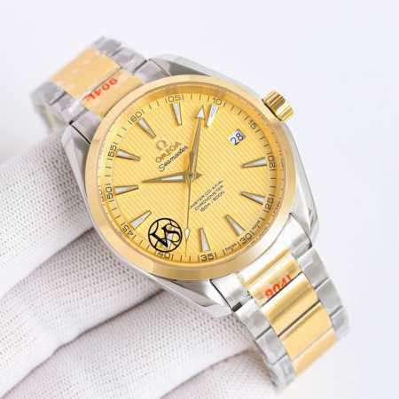 Sj出品 皮带款 钢带款 Vs新品：日配绝佳之选 欧米伽 Omega 海马150米 Pq1 Aqua Terra 天文台 41Mm 1:旋入式 凸雕技术 表冠 - 点击图像关闭