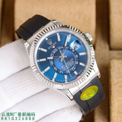 胶带 钢带 金白同价 全新系列Rolex劳力士Sky-Dweller“史上最复杂劳力士”正式面市了！以精湛的工艺技术与表款的正确调校方式重新定义了真正的“天行者