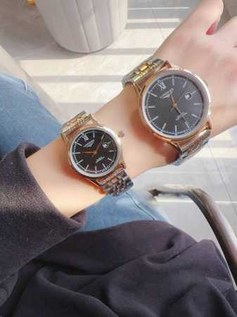 白160 玫180钢带+20 浪琴-Longines 情侣对表 原装进口石英机芯 矿物质玻璃镜面 316L精钢表壳 直径男40Mm女30Mm 厚8Mm如果今天的 - 点击图像关闭