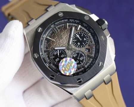 重磅推荐 : Hbf 最新款爱彼，陶瓷圈口版本爱彼audemars Piguet 皇家橡树离岸型限量多功能计时机械腕表 尺寸44Mm17Mm 圈口 圈口是与原装 - 点击图像关闭