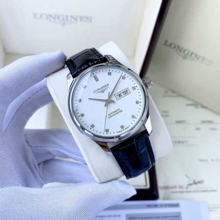 白壳 金壳 钢带+20 特别推荐 经典热卖 浪琴-Longines 男士腕表 全自动机械机芯 矿物强化玻璃 316L精钢表壳 真皮表带 简约设计 商务休闲 尺寸 - 点击图像关闭