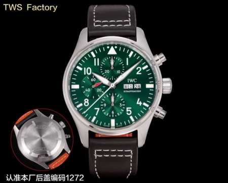 Tws经典臻品升级V2版驰骋高空 分秒必“真” Tws出品Iwc3777飞行员计时系列，机芯同步原装,双面防眩晕蓝色镀膜。成就此非凡经典。 成熟做工 腕表尺寸4 - 点击图像关闭