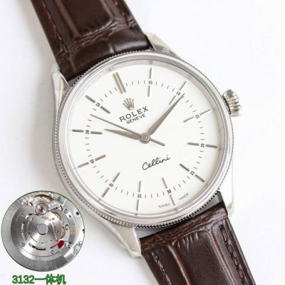 Sj出品 白壳 金壳 Mks V2升级版 原装开模 劳力士 Rolex 切利尼系列 Ot2 经典正装表， 切利尼系列：时间型50505 尺寸 :39*12Mm