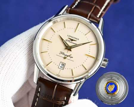 1950台湾厂最新出品浪琴经典复刻系列L4.795.4.78.2，腕表机芯采用2895一体机改Cal.L615机芯，蓝宝石镀防眩光膜镜面。 浪琴基于其悠久的历史 - 点击图像关闭