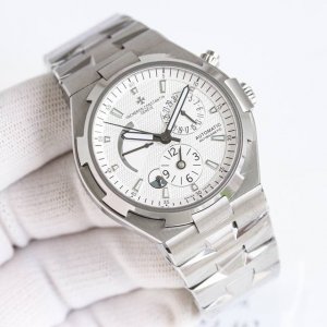 皮 钢3380 9F Factory 新品 江诗丹顿Vc纵横四海 47450 多功能男士自动机械腕表！ Miyota机心改一体机 0每小时震荡次数，动力储存40