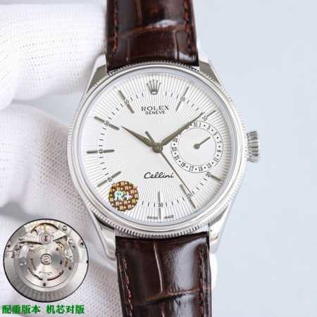 统一价 r+ Factory 115克配重版 rolex切利尼日历型强势来袭 尺寸 39Mm12Mm 机芯 搭载定制版3165一体机芯 棒状大三针搭配日历指针 - 点击图像关闭
