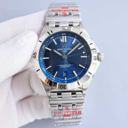 统一价 百年灵breitling，机械计时系列a32398101M1A1！ Chronomat Automatic Gmt 40 重磅来袭！ 1这款双时区腕表盘 - 点击图像关闭