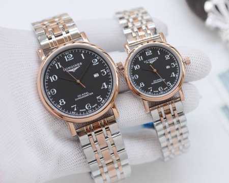 白壳 金壳 钢带20 品牌：浪琴-Longines 类型：情侣腕表 壳套：顶级版316精钢l 表带：进口小牛皮表带 316L精钢表带 机芯：进口石英机芯 镜面： - 点击图像关闭