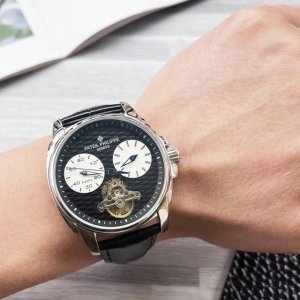 金+20 钢带10 百达翡丽 patek philippe 精品男士腕表,精雕细琢，陀飞轮精选，多功能显示 包含万年历 星期 日历尽显精致细节与高超技艺，搭载多