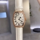 白壳 金壳 Franck Muller 法兰克穆勒 Fm 法穆兰 酒桶形女士石英腕表 316精钢cnc加工抛光表壳 底盖与表壳无缝拼接 底盖拉丝细腻 字体雕刻清