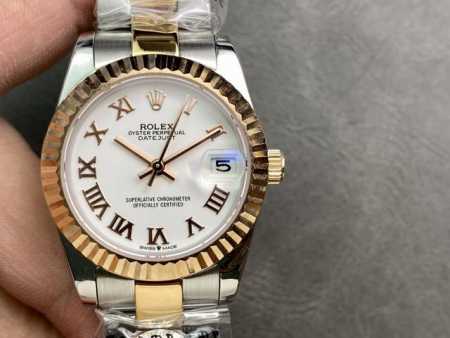 SK Factory 女款 劳力士Rolex 单历 日志型31mm 直径 31mm 机芯 搭载全自动机械机芯 圈口 劳力士RingCommand三角坑纹 光圈 - 点击图像关闭