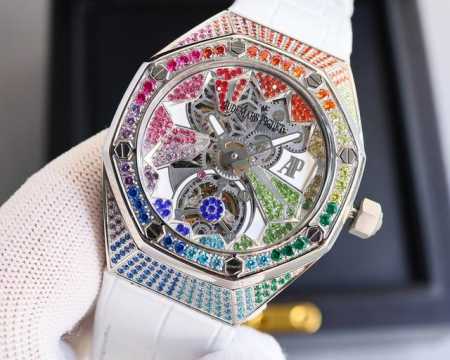 Audemars Piguet Royal Oak Concept 爱彼表，皇家橡树概念系列，高级制表与珠宝工艺和谐共存，镶嵌明亮式切割美钻或阶梯型切割钻石，搭 - 点击图像关闭