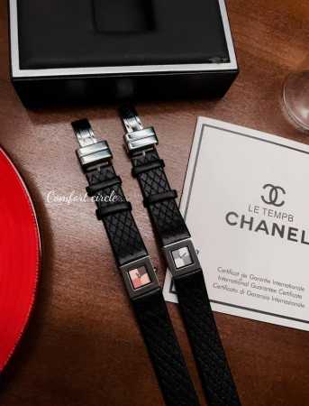 FFF金 钻圈+20 VintageChanel 香奈儿格菱纹小方表超级小香元素的格菱纹表带，表盘内里及表带都是经典格菱纹元素 ，皮质细腻高级 整支表简约温柔高 - 点击图像关闭