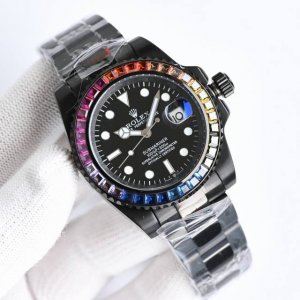 新品 劳力士 Rolex X43 顶级玩物毒货，不喜欢撞款街表水鬼的你，他绝对是你的知音。用劳力士最经典的潜航系列水鬼作为原型，经过圈口的二次改装，然后镶嵌顶级