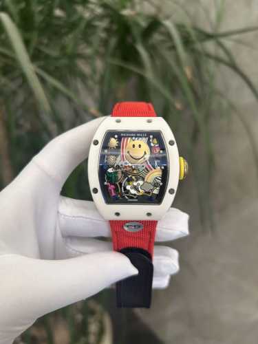 独家实拍图 理查德米勒 全自动机械表 复刻版本 笑脸系列 richard Miller Automatic Mechanical Watch