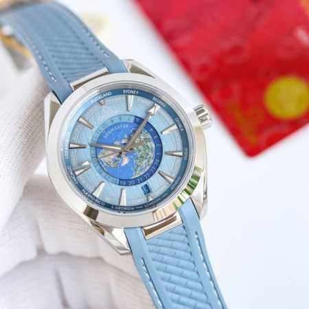Sj出品 胶带 钢带 最高品质版本 欧米伽 Omega 海马系列 新款海马at世界时 进行了升级 配置 颜值 都得到了进一步提升 Cm1 :43Mm[同原装一致 - 点击图像关闭