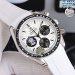 Or厂出品，质量保证，老字号工厂P，口碑款式，最新配重版本！原装重量，欧米茄 Omega 最新定制，牛奶白色高级橡嗯胶带款式，超霸系列 全新Omg超霸“史努比奖