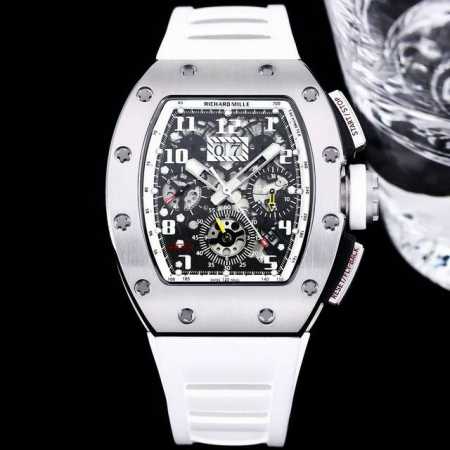Richard Mille 理查米尔 Rm011-Fm系列 精钢材质打造 还原原装 完美的人体工程学设计相吻合的追求完美的品牌的标志性建筑 Rm 011的每一个 - 点击图像关闭