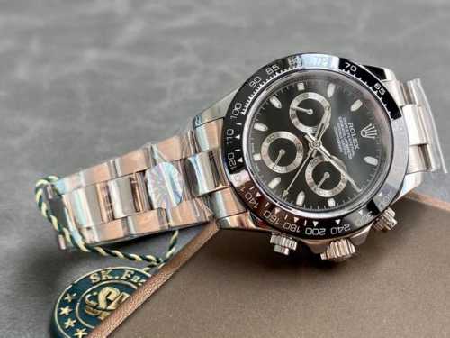 白 ，金 Sk Factory 劳力士Rolex 迪通拿系列超强夜光！ 直径 40Mm 机芯 香港正明珠机械机芯 圈口 进口精抛光圈 陶瓷圈 镜面 防刮蓝宝石玻