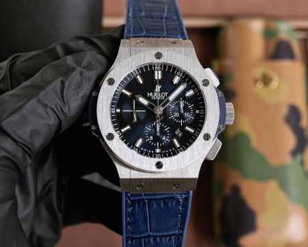 Hb匠心之作 宇舶hublot 全新升级 恒宝 Big Bang 原装机芯 301.Px.130.Rx双卜蓝宝石玻璃，44Mm 原版开模最强副版，原装 多功能计 - 点击图像关闭