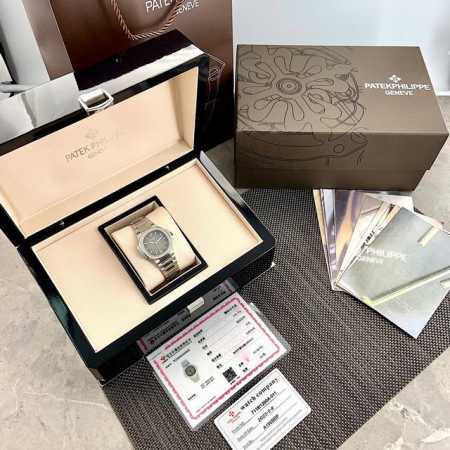 百达翡丽运动优雅nautilus系列 经典热门备受欢迎的鹦鹉螺真钻女款来了！腕表尺寸35Mm 表盘镶嵌56颗 Vs1.8真钻。约一克拉！ 持gtc中国权威鉴定证 - 点击图像关闭