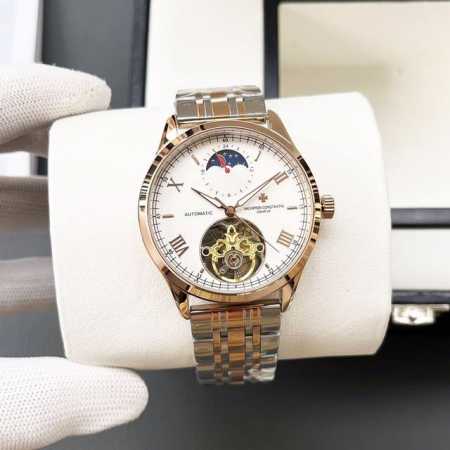 白壳 金壳 钢带+20 江诗丹顿-Vacherron Constantn 男士机械腕表 采用进口全自动机械机芯 简约三针简约设计 316精钢表壳 真牛皮表带 商 - 点击图像关闭