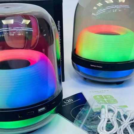 150哈曼卡顿4代水晶音箱 （Harman Kardon） Aura Studio4音乐琉璃4代 360度立体声 桌面蓝牙音箱 低音炮 电脑音响 - 点击图像关闭