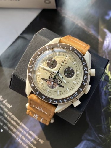配盒离年轻最近的一次 就是拥有这款联名登月表 Omega X Swatch 到底是个怎样的联名表钟表界两个顶级大牌 Omega 和Swatch 首次联名 出了一