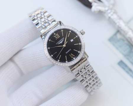 白壳 ，金壳 ，钢带20，陶瓷带40，钻30 品牌：浪琴-Longines 类型：情侣腕表 壳套：顶级版316精钢l 表带：进口小牛皮表带 316L精钢表带 机 - 点击图像关闭