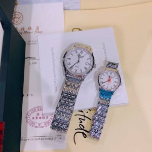 浪琴 律雅系列、情侣款....精钢表带 不掉色蓝宝石镜面石英机芯