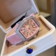 Franker Muller_法兰克穆勒 V32酒桶系列 奢华镶嵌钻石经典数字面搭配橡胶真皮带 镶钻扣子 进口机芯 真空电镀 亮度高，更耐带 百搭衣橱 多种风格