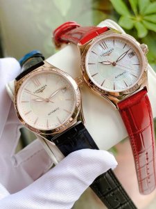 皮带 陶瓷带 品牌：浪琴-Longines 款式：新款女装机械腕表 机芯：进口西铁城机械机芯 镜面：蓝宝石玻璃镜面 表带：真牛皮表带 陶瓷表带♀♀♀
