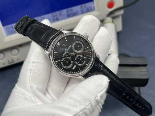 Gr厂新品经过3年研究积家大师全功能万年历机械机芯，复刻积家大师万年历自动机械腕表。在不计时间和成本的理念坚持下，实现了使用进口9015机芯还原一体机复杂功能8