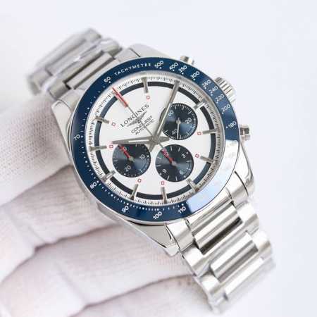 新品 浪琴 Longines-浪琴康卡斯 悦动凭借其独特的设计，实用的功能和舒适的佩戴体验，成为了一款备受推崇的精品时计。 1字面是独特的“熊猫眼”主要有“黑白 - 点击图像关闭