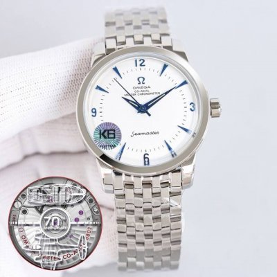 统一价： 欧米茄 Omega 海马系列 1948腕表重磅来袭！欢迎品鉴！ 独家定制8806至臻天文台一体机芯，纹理、结构、摆轮位置和镂空均与原版一致，运转美态清