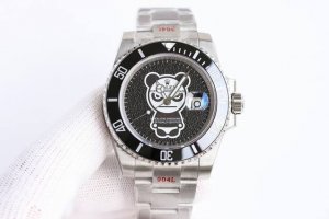 Sj出品 Rolex 劳力士 Bearbrick Blaken B33 独家改装水鬼系列 网红款 暴力熊 全新技术，3D表盘！霸气外露的表盘呈现立体感 ！40M