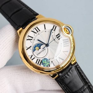 白 金 台湾Tw，经典款Cartier 卡地亚蓝气球系列：耗时12个月完美登场Cartier ，表盘9字位显示真实月相24小时运转，搭载原装进口全自动机械机芯