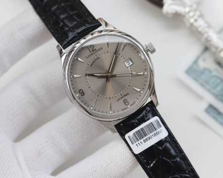 白壳 ，金壳 ，钢带10 品牌：浪琴-Longines 类型：男士腕表 壳套：顶级版316精钢L 表带：进口小牛皮表带 316L精钢表带 机芯：日本进口西铁城8 - 点击图像关闭