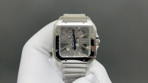 Mlf 卡地亚 Santos 镂空版 – 全新上市 Mlf 重磅推出 首款搭载 9611Mc 手动镂空机芯的卡地亚山度士。