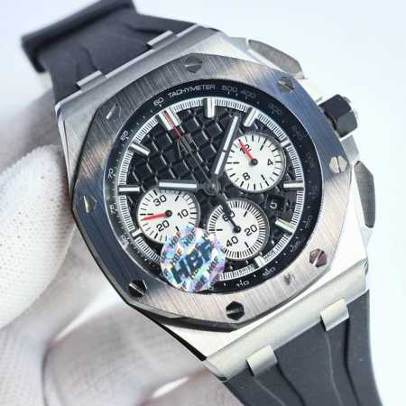 Sj出品 Hbf 最新款爱彼，陶瓷圈口 版本 Ap 爱彼 Audemars Piguet A42 皇家橡树离岸型限量多功能计时机械腕表 尺寸44Mm17Mm 圈 - 点击图像关闭