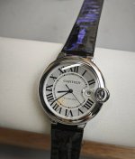 卡地亚蓝气球 Cartier Ballonbleu 原版开模 顶级 同步 类型：顶奢级男士自动机械腕表 镜面：镀膜镜面 指针：时，分，秒 表面：扭索纹银白字面