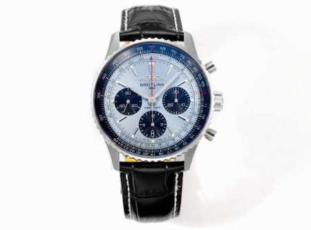 Bls出品：百年灵全新航空计时腕表 Navitimer 问世70周年，百年灵以大胆色彩焕新演绎经典腕表。尺寸43Mm，迭代款无疑是地道的航空计时腕表，带有环形飞 - 点击图像关闭