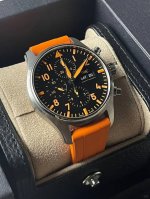 Tws Factory 橙色风暴 万国 Iwc 飞行员系列 Iwcamg工程师强强联手 骚气十足 Iwc万国飞行员新款Iw388108 1.腕表采用904精钢搭