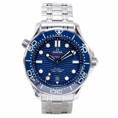 欧米茄新海马300蓝色钢带 210.30.42.20.031自动机械，欧米茄 海马300M 316精钢材质打造！42Mm！ - 点击图像关闭