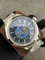 Om Factory2025墙裂推荐 欧米茄海马系列43Mm腕表220.10.43. 3 1 欧米茄世界时腕表 激光烧蚀蓝色海洋，陆地浮雕勾勒，24小时Hesa