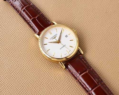 白 -金 钢带+20 浪琴-Longines 精品男士腕表大三针设计 尊贵大气 绅士风范 卓越品质 热卖全城 采用全自动机械机芯 顶级316精钢表壳 进口小牛皮